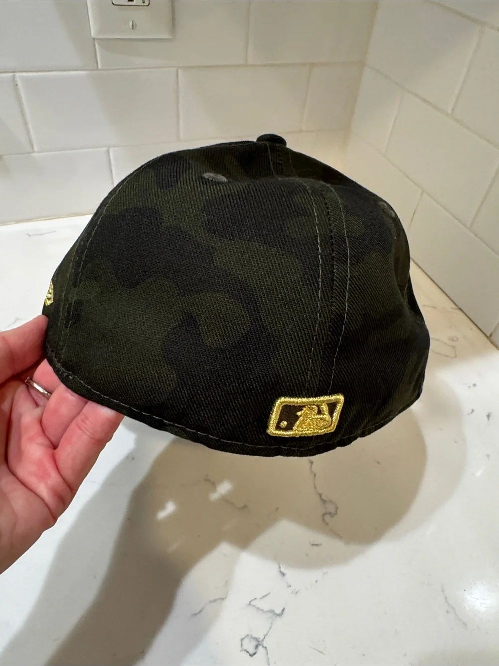 MLB Authentic Collection Camo On-Field Cap Angels